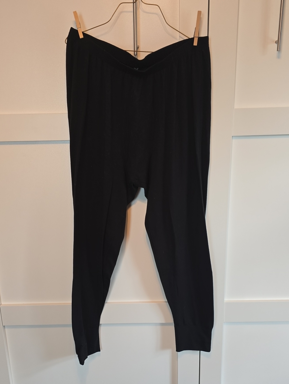 REI Black Men's Long Underwear with Elastic Waist